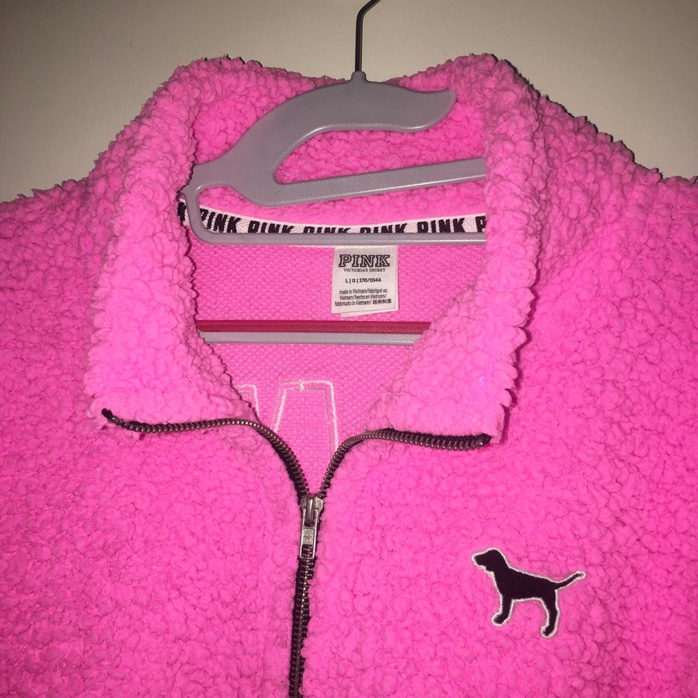 VS Pink Sherpa Pullover Limited Edition